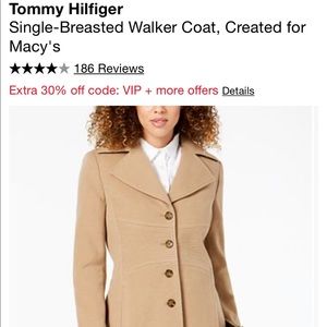 Tommy Hilfiger Camel Coat